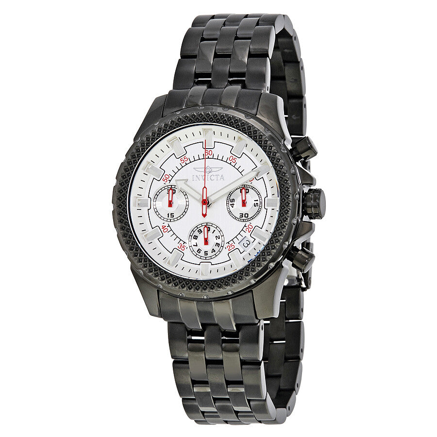 Invicta Men's 7169 Signature Quartz Chronograph Silver Dial Watch