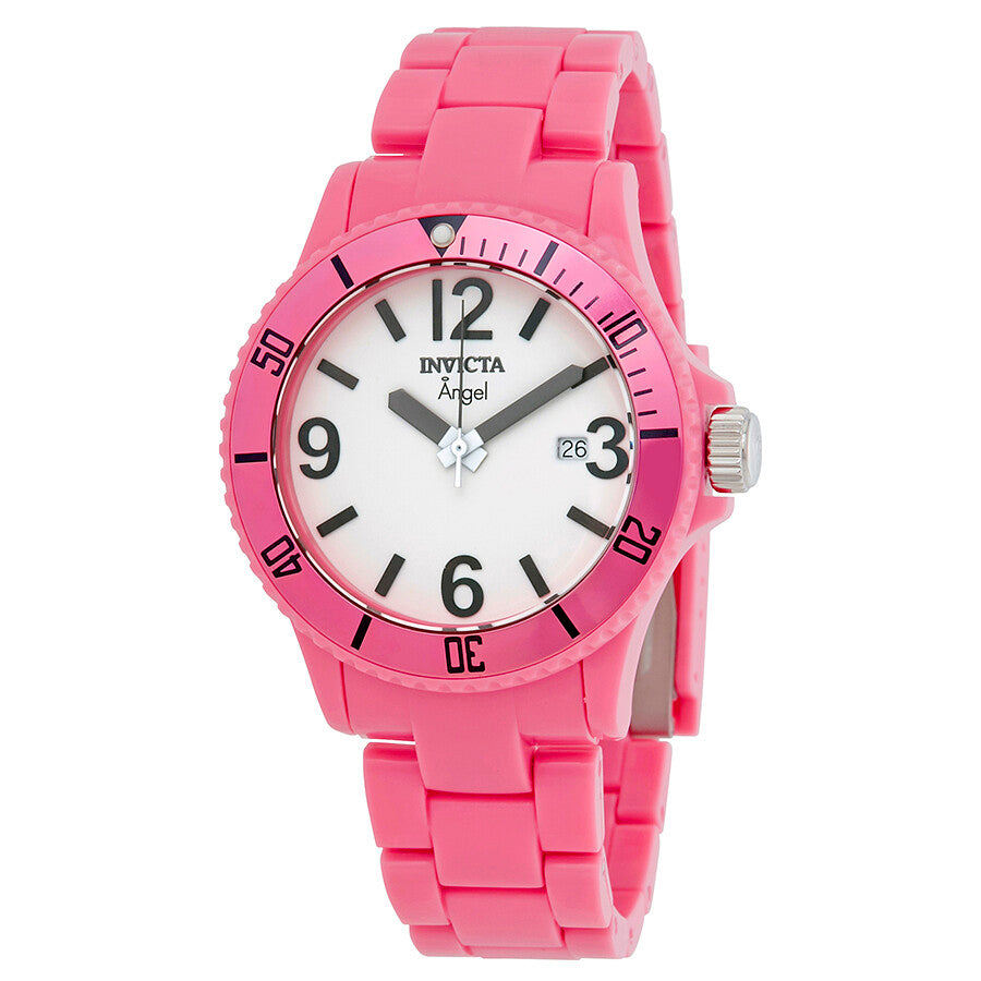 Invicta Women's 1209 Angel Quartz White Dial Watch