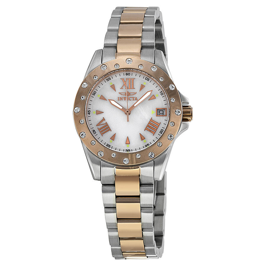 Invicta Women's 12856 Angel Quartz Mother of Pearl Dial Watch
