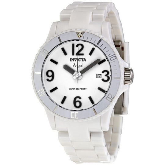 Invicta Women's 1207 Angel Quartz White Dial Watch