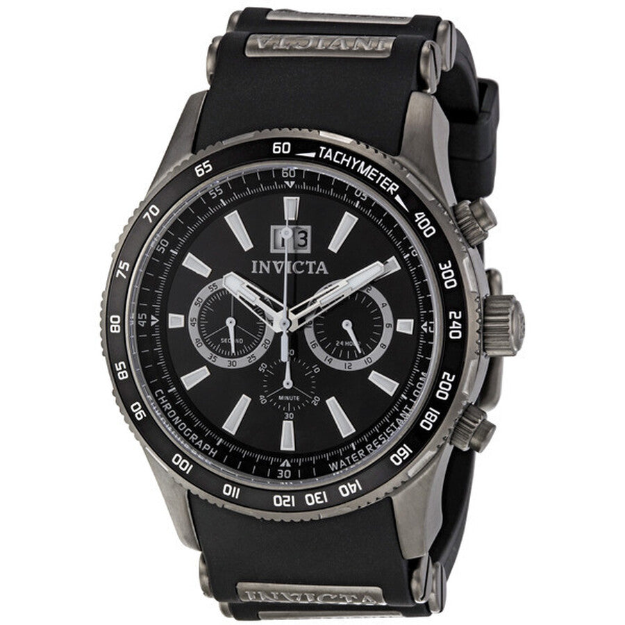 Invicta Men's 1239 Aviator Quartz Black Dial Watch