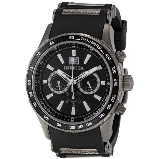 Invicta Men's 1239 Aviator Quartz Black Dial Watch