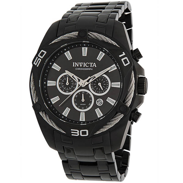 Invicta Men's 34136 Bolt Quartz Chronograph Black Dial Watch