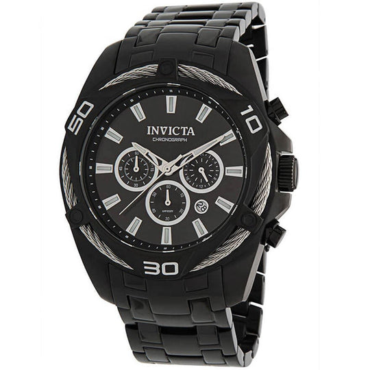 Invicta Men's 34136 Bolt Quartz Chronograph Black Dial Watch