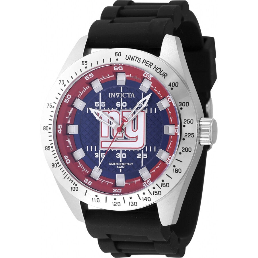 Invicta Men's 47863 NFL New York Giants Quartz Multifunction Blue, Red Dial Watch