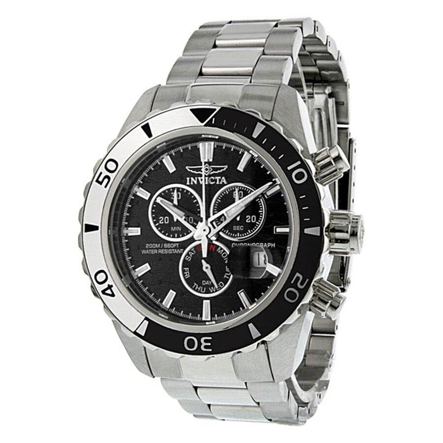 Invicta Men's 12443 Pro Diver Quartz Chronograph Black Dial Watch