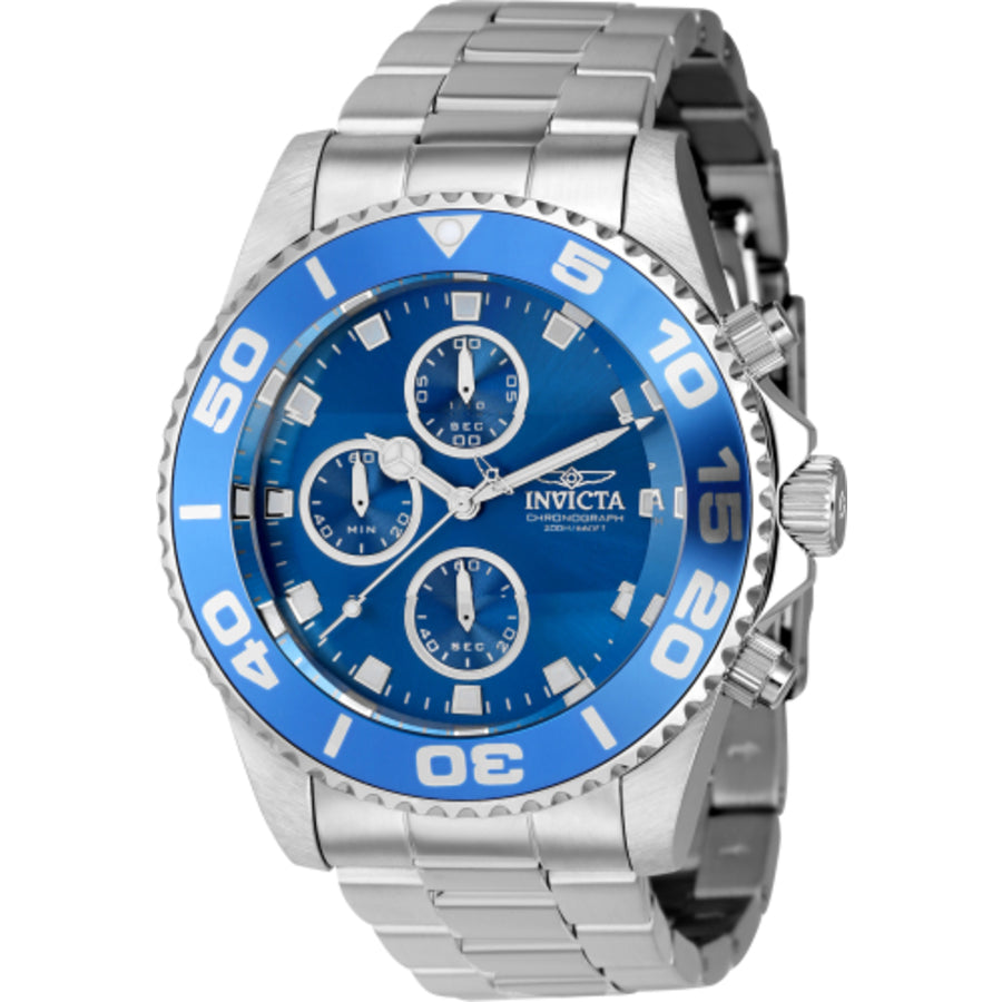 Invicta Men's 43406 Pro Diver Quartz Chronograph Blue Dial Watch