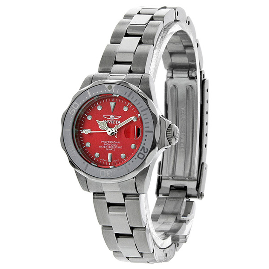 Invicta Women's 12518 Pro Diver Quartz Red Dial Watch
