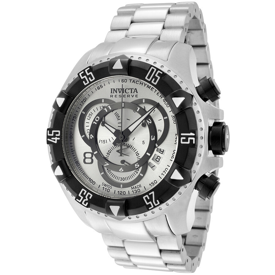 Invicta Men's 1881 Reserve Quartz Chronograph Silver-tone Dial Watch