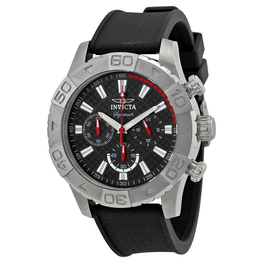 Invicta Men's 7499 Signature Quartz Chronograph Black Dial Watch