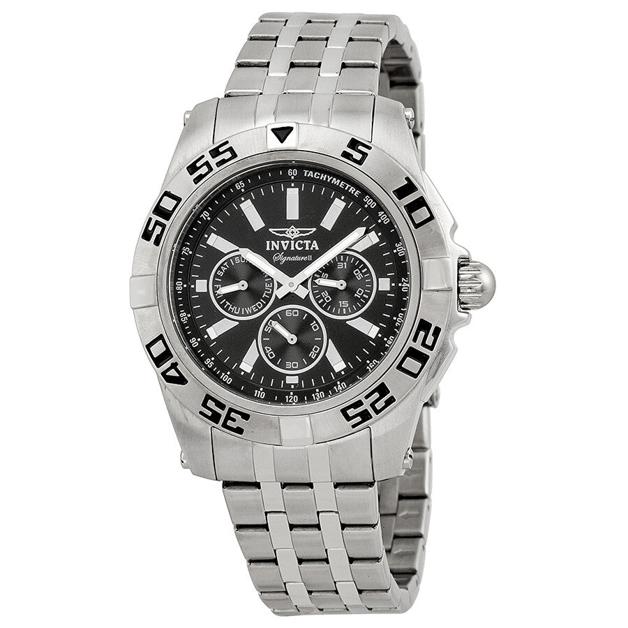 Invicta Men's 7301 Signature II Quartz Chronograph Black Dial Watch