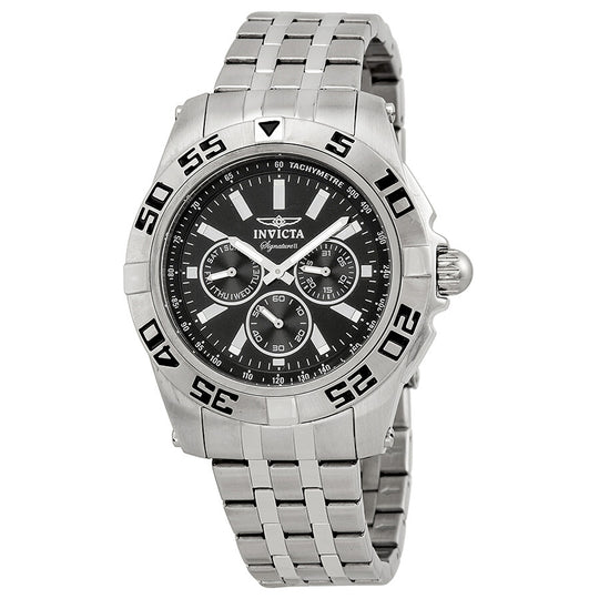 Invicta Men's 7301 Signature II Quartz Chronograph Black Dial Watch