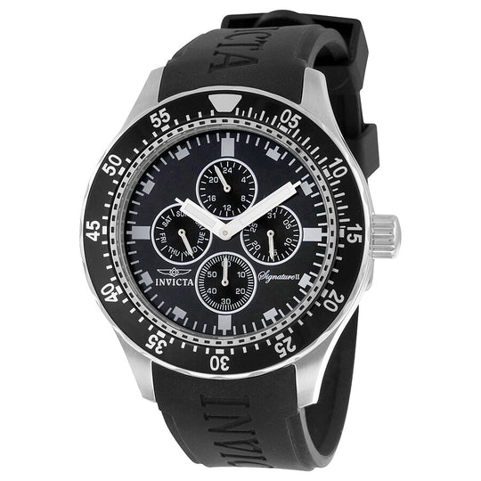 Invicta Men's 7401 Signature II Quartz Chronograph Black Dial Watch