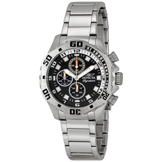 Invicta Men's 7333 Signature Quartz Chronograph Black Dial Watch