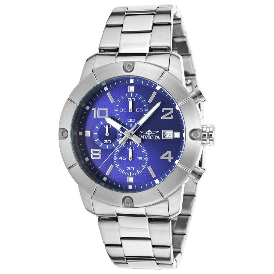 Invicta Men's 17763 Specialty Quartz Chronograph Blue Dial Watch
