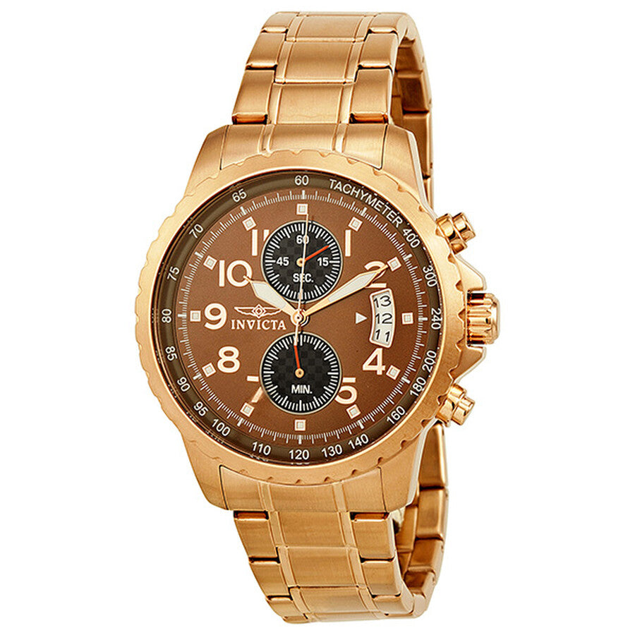 Invicta Men's 13786 Specialty Quartz Chronograph Brown Dial Watch