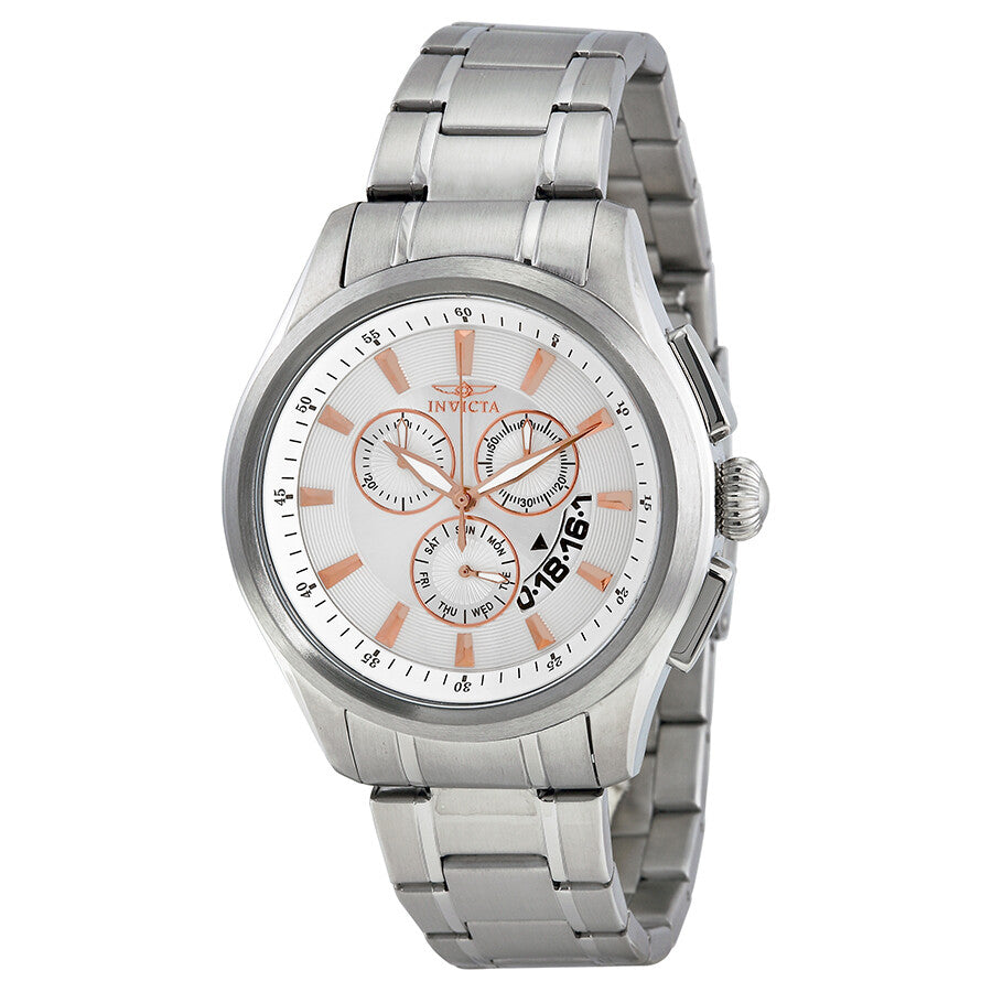 Invicta Men's 1974 Specialty Quartz Chronograph Silver Dial Watch
