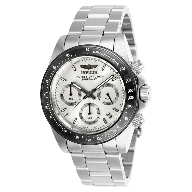 Invicta Men's 26111 Speedway Quartz Chronograph Silver Dial Watch