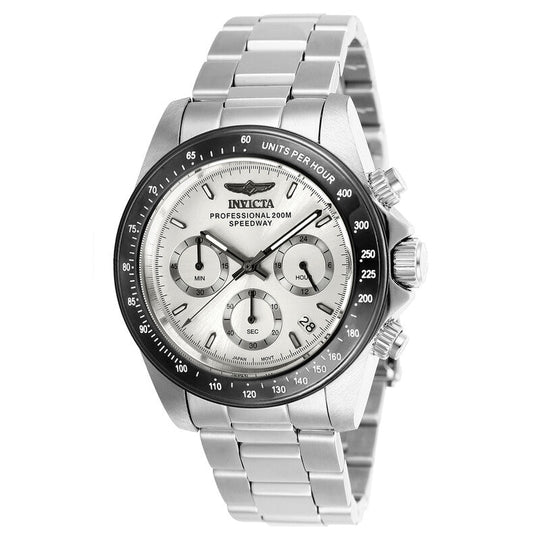 Invicta Men's 26111 Speedway Quartz Chronograph Silver Dial Watch