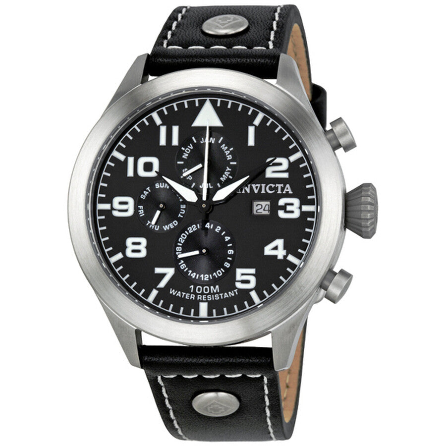 Invicta Men's 0350 I-Force Quartz Chronograph Black Dial Watch