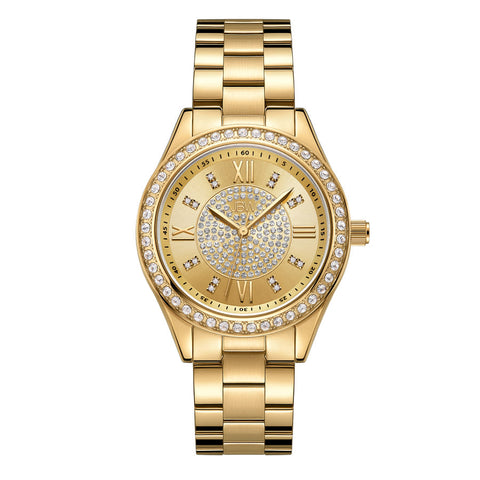 JBW Mondrian 34 Women's Gold-tone Bracelet Quartz Watch - J6388A