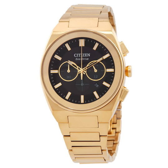 Citizen Axiom SC  Men's Gold-tone Bracelet Quartz Watch - CA4582-54E