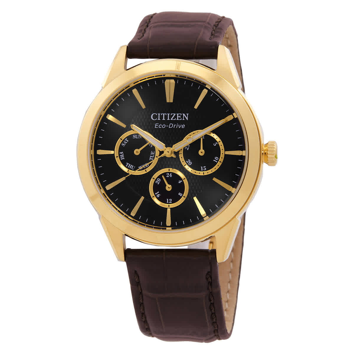 Citizen Rolan  Men's Brown Strap Quartz Watch - BU2112-06E