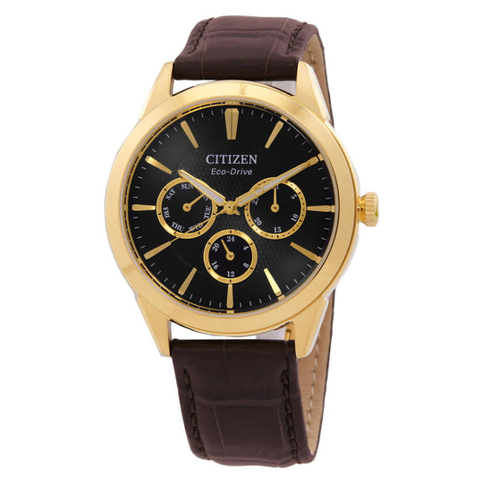 Citizen Rolan  Men's Brown Strap Quartz Watch - BU2112-06E