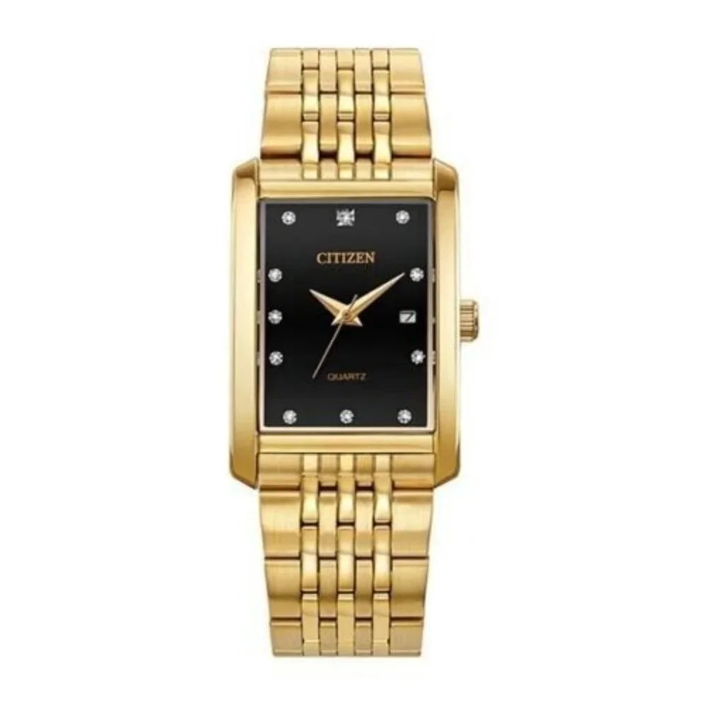 Citizen Crystal Accent Series Men's Gold-tone Bracelet Quartz Watch - BH1673-68E
