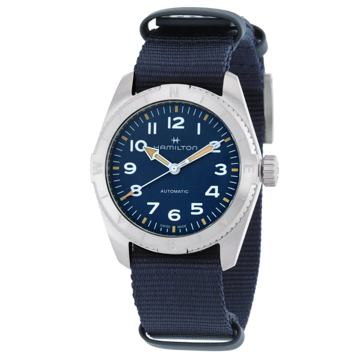 Hamilton Khaki Field Expedition Men's Blue Strap Automatic Watch - H70315940