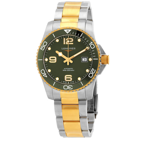 Longines Hydro Conquest Men's Gold-Silver Two tone Bracelet Automatic Watch - L3.781.3.06.7