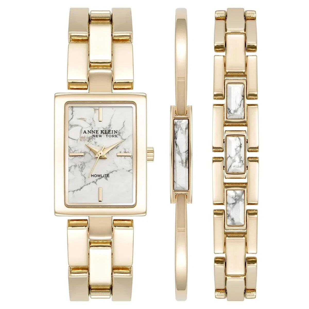 Anne Klein Timeless Radiance Collection Women's Gold-tone Bracelet Quartz Watch - 12-7748HLST