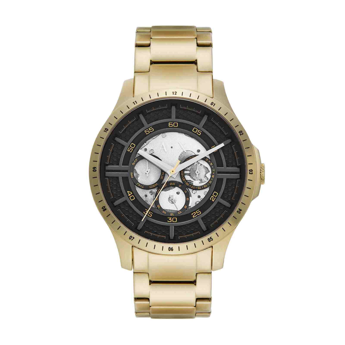 Armani Hampton Men's Gold-tone Bracelet Quartz Watch - AX2461