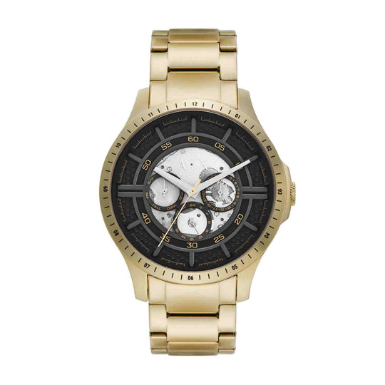 Armani Hampton Men's Gold-tone Bracelet Quartz Watch - AX2461