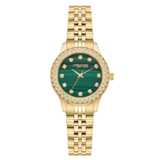 Anne Klein Women's Gold-tone Bracelet Quartz Watch - 12/7784MAGB