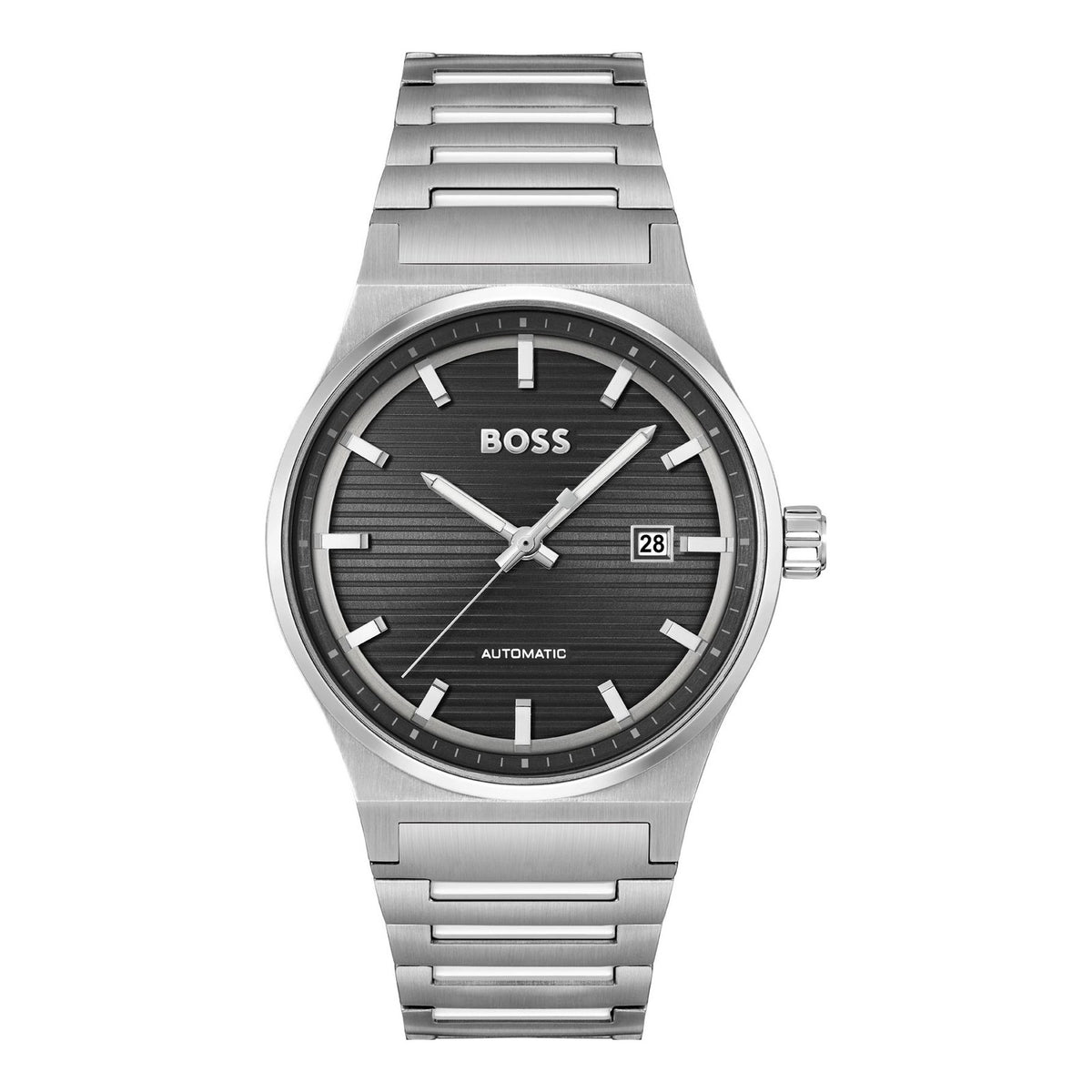 Hugo Boss Candor Men's Silver-tone Bracelet Automatic Watch - 1514117