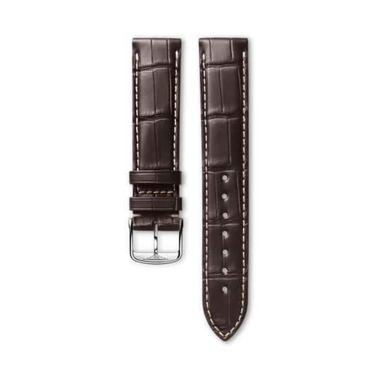 Longines Cinturino Alligatore L682119977 FA Marrone Opaco 18 mm