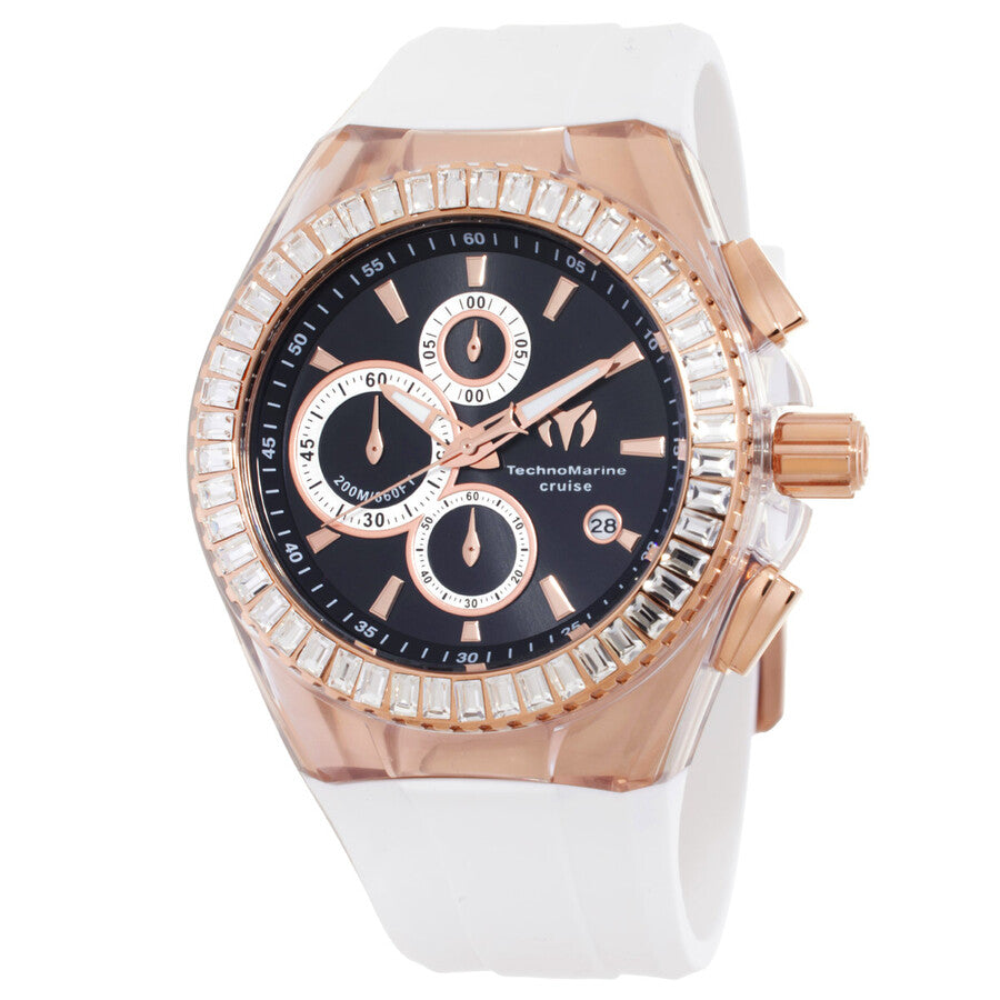 Technomarine Men's TM-121160 Cruise Quartz Chronograph Black Dial Watch
