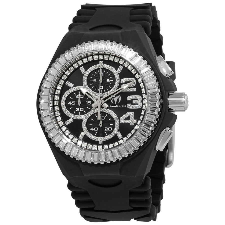 Technomarine Men's TM-121180 Cruise Quartz Chronograph Black Dial Watch