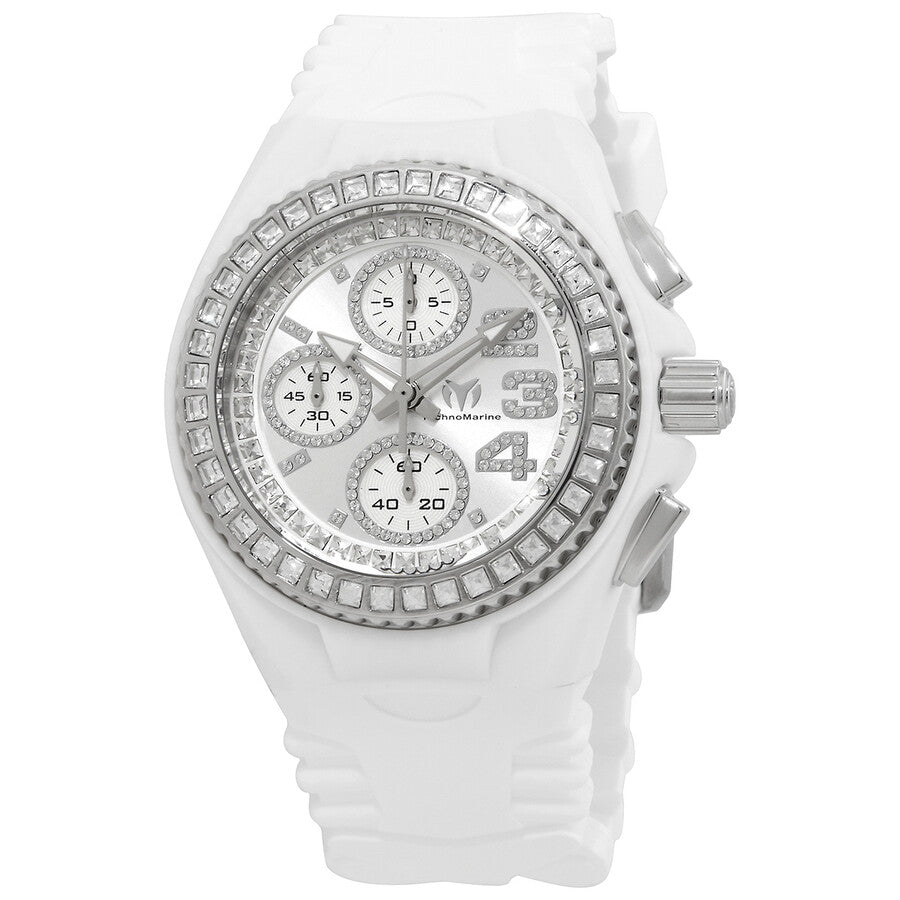 Technomarine Women's TM-121193 Cruise Quartz Chronograph Silver Dial Watch