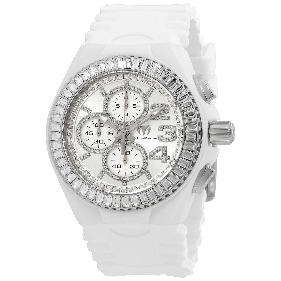 Technomarine Men's TM-121181 Cruise Quartz Chronograph Silver Dial Watch