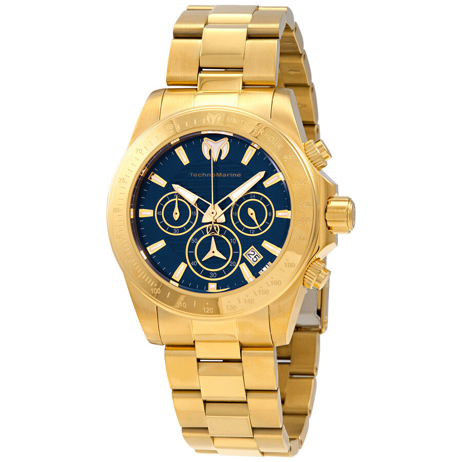 Technomarine Men's TM-219006 Manta Quartz Chronograph Blue Dial Watch