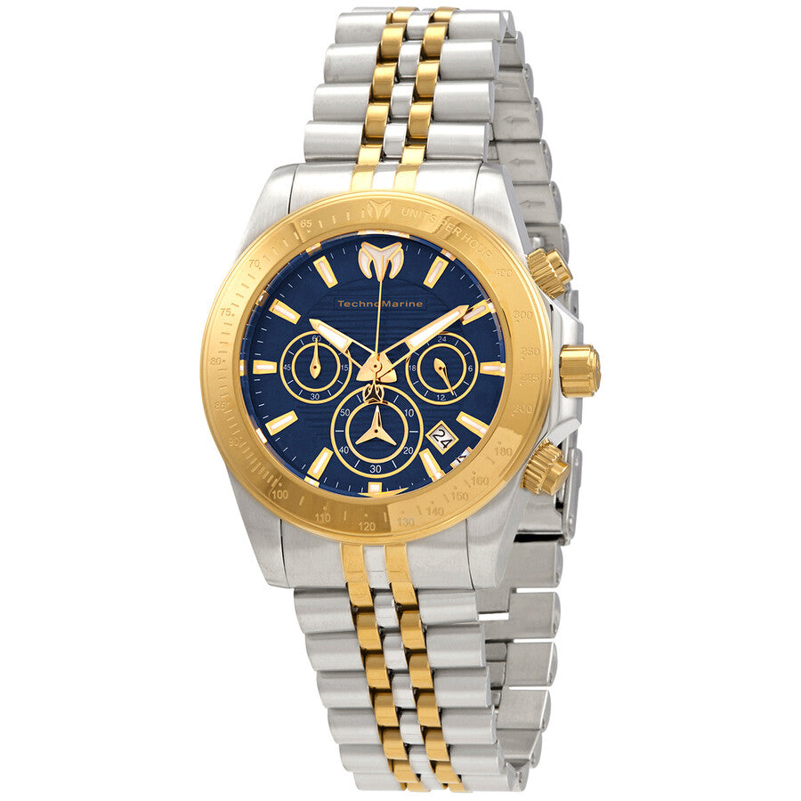 Technomarine Men's TM-219021 Manta Quartz Chronograph Blue Dial Watch