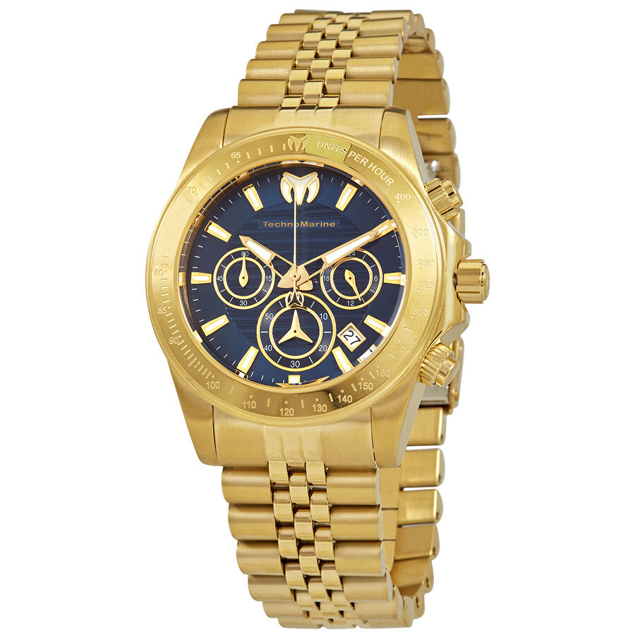 Technomarine Men's TM-219024 Manta Quartz Chronograph Blue Dial Watch