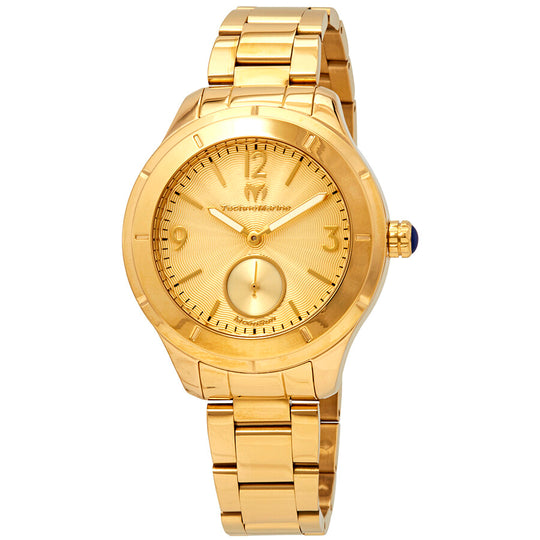 Technomarine Men's TM-117030 MoonSun Quartz Gold Dial Watch