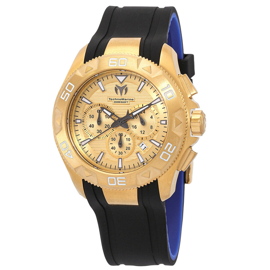 Technomarine Men's TM-622003 UF6 Quartz Chronograph Gold Dial Watch