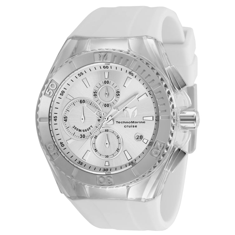 Technomarine Men's TM-115215 Cruise Quartz 3 Hand Silver Dial Watch