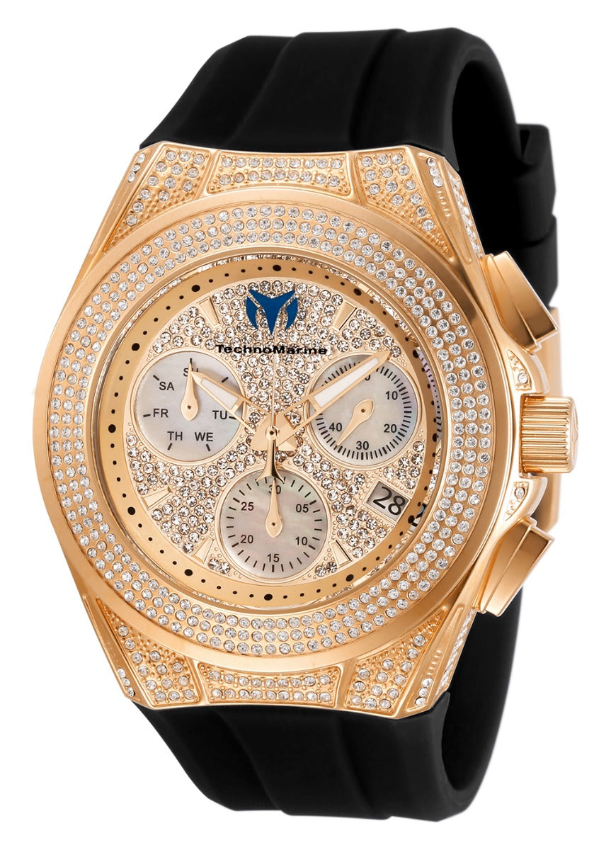 Technomarine Women's TM-118109 Cruise Quartz Rose Gold, White Dial Watch