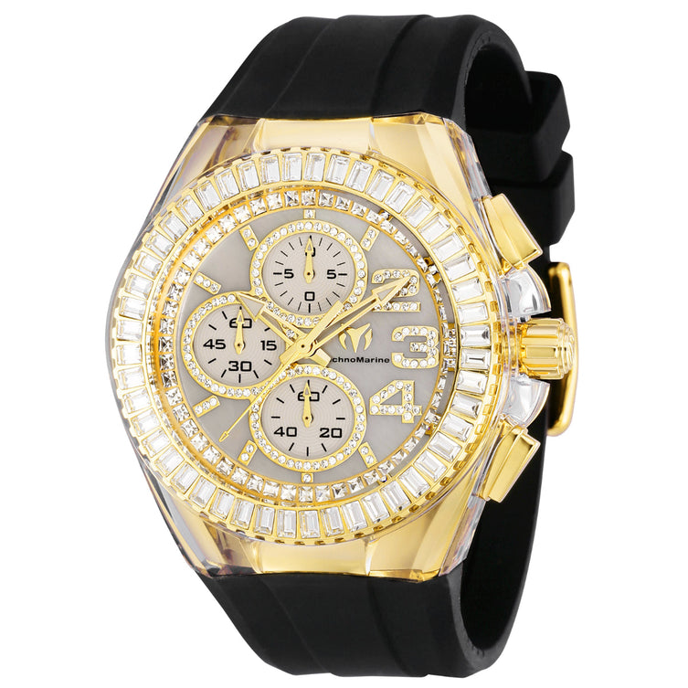 Technomarine Men's TM-118075 Cruise Automatic Chronograph Blue Dial Watch