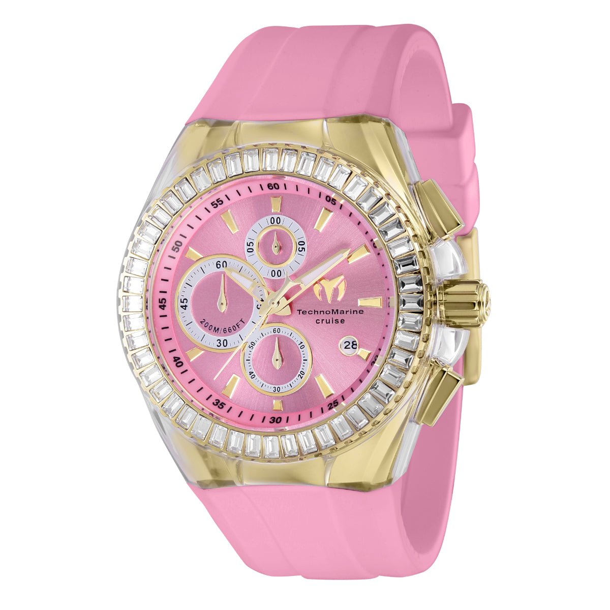 Technomarine Men's TM-121157 Cruise Quartz Chronograph Pink Dial Watch